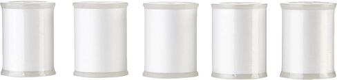 Brother 5 Pack Saebt Therbroidery Thread ، White ، 60 Weight in Saudi Arabia
