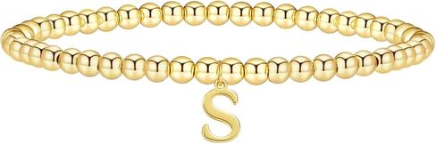 أساور الذهب للنساء داينتي 14K مطلية بالذهب سحر سوار مطرز أساور للنساء الذهب الأولي تمتد الخرزة سوار سوار مرن للنساء هدية العصرية in Kuwait