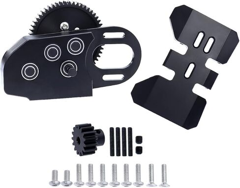 1/10 RC Crawler Transmission علبة التروس مع معدات Overdrive لـ 1/10 SCX10 I II III 90046 TRX4 CAPRA ... ترقية أجزاء الملحقات (أسود) in Kuwait