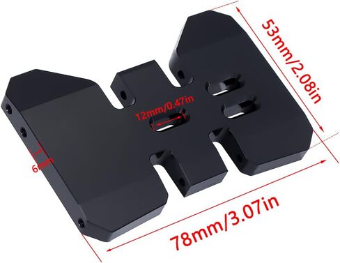 1/10 RC Crawler Transmission علبة التروس مع معدات Overdrive لـ 1/10 SCX10 I II III 90046 TRX4 CAPRA ... ترقية أجزاء الملحقات (أسود) in Kuwait