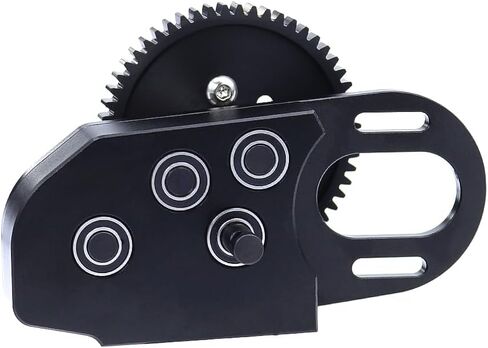 1/10 RC Crawler Transmission علبة التروس مع معدات Overdrive لـ 1/10 SCX10 I II III 90046 TRX4 CAPRA ... ترقية أجزاء الملحقات (أسود) in Kuwait