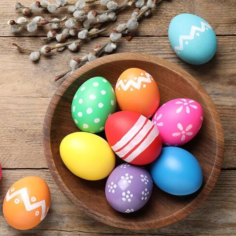 Youhthye 40pcs بيض الرغوة للحرف اليدوية 3.15 بوصة الرغوة البيض البيض البيض البيض الحرف الرغوة البيض البوليسترين بيض الرغوة Laege Laege Begk Bott in Kuwait