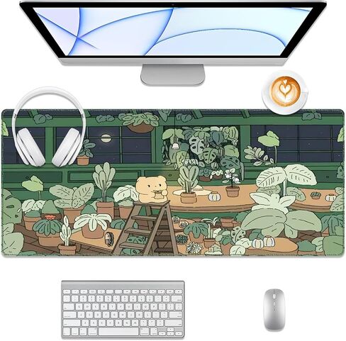 Katana Sword Desk Pad, Stitched Edges Mouse Pad, Large Office Desk Mat, Non-Slip Gaming Mouse Pad, Laptop Desk Pad, Desk Writing Pad for Office and Home in Saudi Arabia