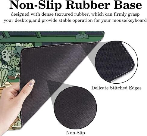 Katana Sword Desk Pad, Stitched Edges Mouse Pad, Large Office Desk Mat, Non-Slip Gaming Mouse Pad, Laptop Desk Pad, Desk Writing Pad for Office and Home in Saudi Arabia