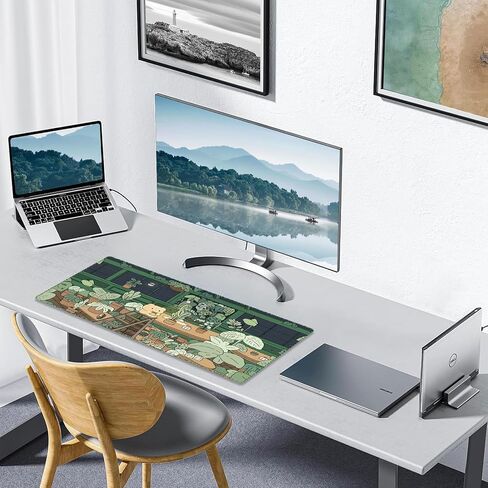 Katana Sword Desk Pad, Stitched Edges Mouse Pad, Large Office Desk Mat, Non-Slip Gaming Mouse Pad, Laptop Desk Pad, Desk Writing Pad for Office and Home in Saudi Arabia