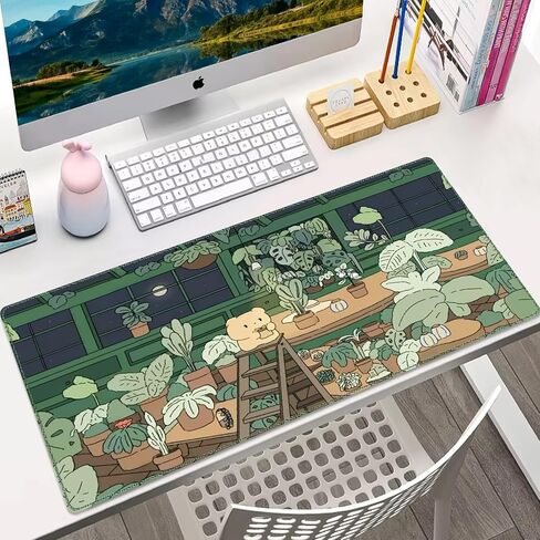 Katana Sword Desk Pad, Stitched Edges Mouse Pad, Large Office Desk Mat, Non-Slip Gaming Mouse Pad, Laptop Desk Pad, Desk Writing Pad for Office and Home in Saudi Arabia