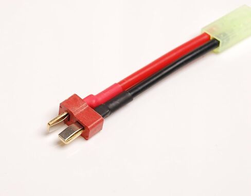 Lot (5) mini tamiya female to t-plug t plug converter male 4wg 5cm wire for rc in Kuwait