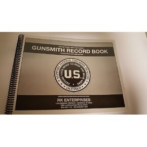 Gunsmith Log Record Book (1000 Entry) Gunsmith Log Book/Journal/Logbook 8.5"x11"