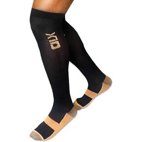 Copper Compression Socks for Women Men - Feet & Legs Comfort, Reduced Swelling, Pain Relief(Running, Nurses, Travel)