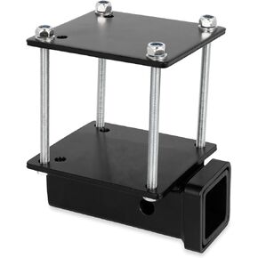 Camco Eaz-Lift Camper/RV Bumper Hitch | Ideal for Bikes, Cargo Racks & More | Clamps onto 4" Square RV Bumpers | No Drilling | Crafted of Heavy Duty Powder-Coated Steel (48473)