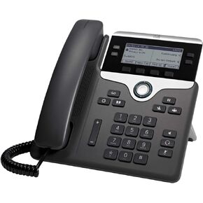 Cisco IP Phone 7841 with Multi-Platform Phone Firmware, 3.5-inch Grayscale Display, Class 1 PoE, Supports 4 Lines (CP-7841-3PW-NA-K9=)