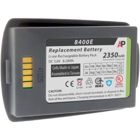 بطارية بديلة لهواتف Polycom SpectraLink 8400 و8440 و8450 و8452 - بطارية قابلة لإعادة الشحن بقدرة 2350 مللي أمبير في الساعة ممتدة لأجهزة 8440 VoWLAN - تحل محل 1520-37215-001 وRS658