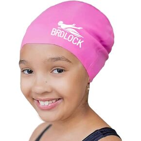 Swim Cap Kids Extra Large Swim Cap for Braids and Dreadlocks Waterproof Silicone Swimming Caps for Girls Boys Children Youth Teen Large Swim Hat for Long Hair Thick Curly Hair Weavs Afro Hair in Saudi Arabia
