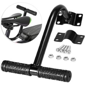 WANLIANG Bicycle Rear seat Handle, Mountain Bike Road Bicycle Handlebar, Bicycle Rear seat armrest Accessories (Bend)