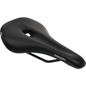 Ergon - SM Sport Ergonomic Comfort Bicycle Saddle | for All Mountain, Trail, Gravel and Bikepacking Bikes | Mens | Two Sizes | Black
