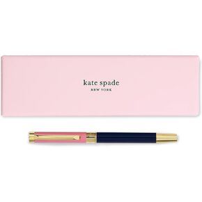 Kate Spade New York Black Ink Ballpoint Pen with Reusable Gift Box, Professional Office Pen for Women Accepts Standard Refills (Modern Leopard)