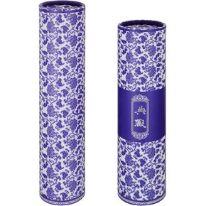 Paper Drawing Mailing Tubes Shipping Calligraphy Painting Document Tubes Pull out Artwork Poster Blueprints Tube Holder Blue and White