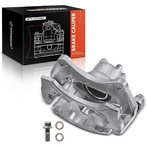 A-Premium Disc Brake Caliper Assembly with Bracket Compatible with Select Chrysler, Dodge and Jeep Models - Compass/Patriot 2007-2017, 200 2011-2014, Sebring 2007-2010, Avenger, Caliber - Front Driver