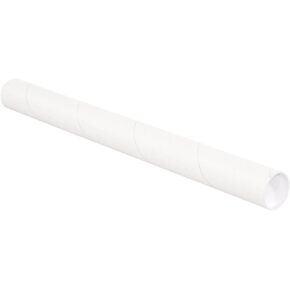 أنابيب من الورق المقوى AVIDITI مع قبعات، 38.1 سم طول × 6.3 سم عرض × 6.3 سم ارتفاع، عبوة من 34 قطعة | أنبوب ملصق لإرسال وتخزين المخططات والأعمال الفنية والحرف اليدوية وحامل فني طويل، 15 بوصة in Kuwait