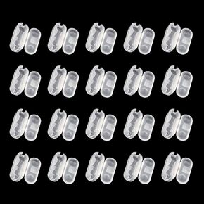 PAGOW Plastic Chain Connector, 20pcs Replacement Vertical Roman Roller Blind Ball Chain Cord Connector Clips, Beaded Chain for Roller Shades and Vertical Blinds