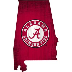 Fan Creations Alabama Crimson Tide 12" X 7.5" Team Color Logo State