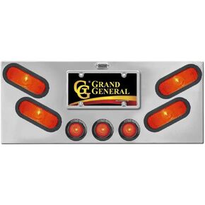 GG Grand General 91653 Stainless Steel Rear Panel with Oval and 2-1/2 inches Red Light, U Bracket in Saudi Arabia