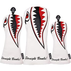 New Flying Tiger Warshark Golf Head Cover for Golf Head Club Available for Driver/Fairway/Hybird Club