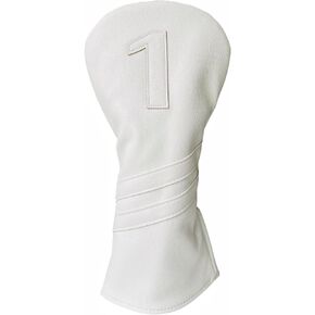 1pc Golf Club Head Cover Or 3pcs Golf Club Covers for Driver 3 Wood and Hybrids - White Golf Driver Headcover Fairway Wood Head Cover Hybrid Headcover Designed for All Brand
