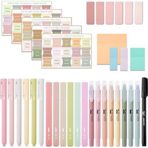 Mr. Pen- Bible Journaling Kit, Bible Highlighters and Pens No Bleed, Bible Highlighter, Transparent Sticky Notes, Bible Tabs, Magnetic Bookmarks, Aesthetic Highlighters, Easter Gift