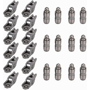 24PCS Rocker Arm and Lifter Kit 12pcs Engine Rocker Arms 5184296AH & 12pcs Valve Lifters 5184332AA Fits for Grand Cherokee Wrangler Ram 2011-2019 3.6L Aftermarket Parts