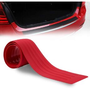 Runmade Black Rubber 41 inch Rear Bumper Protector Guard Door Entry Sill Guard - Universal fit for Car SUV Pickup Truck Boat Non-SLI Scratch-Resistant Boot Sill Protector (104 cm)