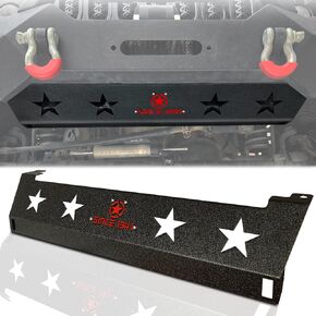 JK Front Skid Plate Steel Bumper Cover Compatible with Jeep Wrangler JK 2007-2018 2 Door & 4 Door, Bolt-on Installation Off-Road Lower Guard Plate (Not Suitable for Original Factory Bumpers)