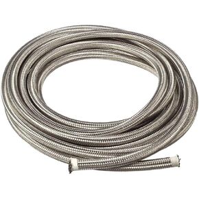 20 Ft 6AN AN6 (3/8") Universal Braided Stainless Steel CPE Oil Fuel Gas Line Hose