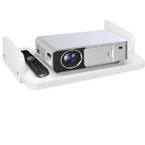 رف جهاز العرض، رف عائم مثبت على جدار جهاز العرض، حامل جهاز العرض، حامل حامل جهاز العرض، حامل جهاز العرض، رف لجهاز Playstation، رف جهاز التوجيه Xbox Series PS5 PS4 من الخشب الصلب in Kuwait