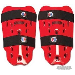 PROFORCE Lightning Shin Guards - Red - Medium