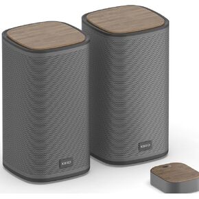 Bluetooth Computer Speakers with Wireless Touch Control Pod for PC Laptop/Desktop Wireless Stereo Gaming Speakers, 4 EQ Modes, Aesthetic Style, 2024 New Model