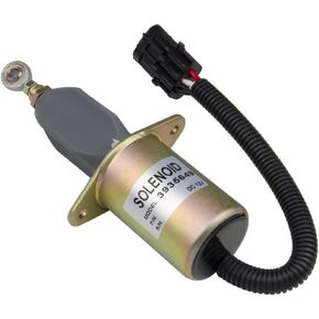 Replacement 12V Only Fuel Shut Off Solenoid 3" For 5.9L or 8.3L Cummins Diesel Engine 3935649