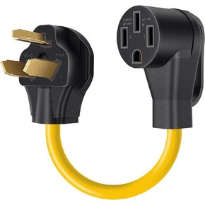 NEMA 10-30P to 14-50R EV Charger Adapter Cord, 30 AMP Dryer to 50 AMP EV/RV Conversion Adapter, Perfect Use for Level 2 EV Charging