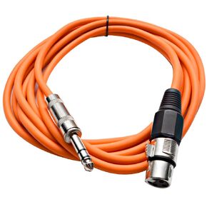 Seismic Audio - SATRXL-F2 - Black 2' XLR Female to 1/4" TRS Patch Cable