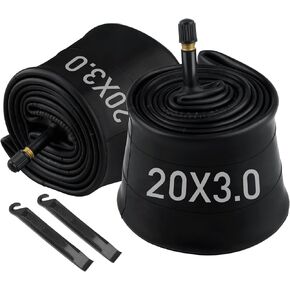2 حزمة من الأنابيب الداخلية للدراجة ذات الإطارات السميكة 20 × 4 26 × 4 20 × 3 مع صمام AV 32 مم، أنبوب دراجة مطاطي بوتيل ممتاز 20 × 4.0 مع رافعتين للإطارات، 20، 26 × 3.5-4، 20 × 2.5-3 أنبوب دراجة للطرق/MTB/الجبل/ الدراجة الإلكترونية in Kuwait