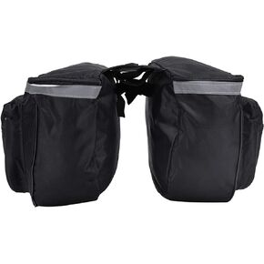 Estink Bicycle Rack Bag Bicycle Panniers Rear Rack Bag, 25L Waterproof Bike Bag Bicycle Tour Saddle Bag for Bicycle Rear Rack Carrier, Large Capacity Bicycle Seat Bag Double Bike Bag