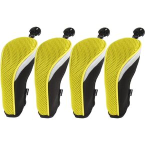 Andux Mesh Golf Hybrid Club Head Covers w/Dial No. Tags Pack of 4