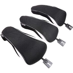 Sword &Shield sports 3pcs/Set New Driver # 1 3 5 Fairway Wood Cover Golf Club Headcover£¨Black£©