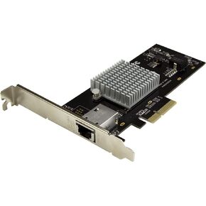 StarTech.com 1 Port 10G PCIe Network Card - 10GBase-T/NBASE-T - RJ45 Port - Intel X550 Chipset - Ethernet Card - Network Adapter - Intel NIC Card (ST10000SPEXI) Red