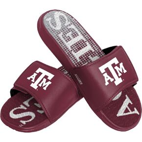 FOCO Texas A&M Aggies NCAA Mens Gradient Wordmark Gel Slide - M