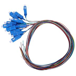 Fiber Pigtail,1.5M 12 Strand Fiber Optic Pigtail SC Fiber Pigtail Fiber SC Pigtail Single Mode Fiber Pigtail Cable 12-Cores for Networks Communication System