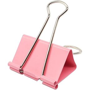 Large Binder Clips 2 Inch (12 Pack), Paper Clamps for Office and School (Rose Gold)