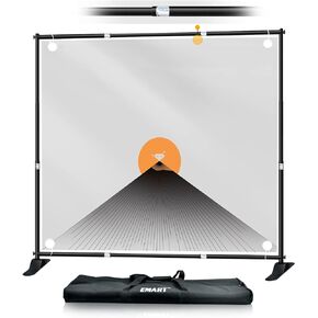 Emart Banner Stand, 10x10 ft Heavy Duty Adjustable Step and Repeat Backdrop Stand Kit for Photography, Trade Show, Photo Booth - Silver