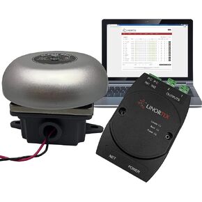 Linortek Netbell-2-1Bel TCP/IP نظام جرس إنذار تلقائي لوقت الاستراحة بصوت عالٍ للمدرسة والمكتب والمتجر - مع برنامج مؤقت جرس قابل للبرمجة