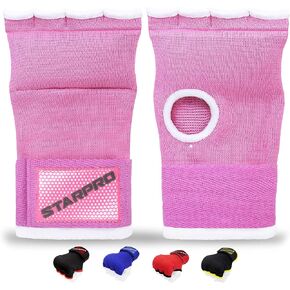 Starpro Padded Boxing Hand Wraps - Secure Velcro Closure & Knuckle Padding for Maximum Safety - Ideal for Boxing, Fitness, Training - Many Colors & Sizes